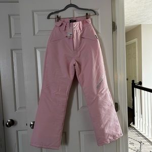 MISSGUIDED PINK SNOW PANTS
